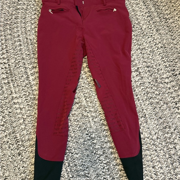 🍒 HORZE Melody Womens High Waist Silicone Full Seat Breeches 🍒 - Picture 3 of 5